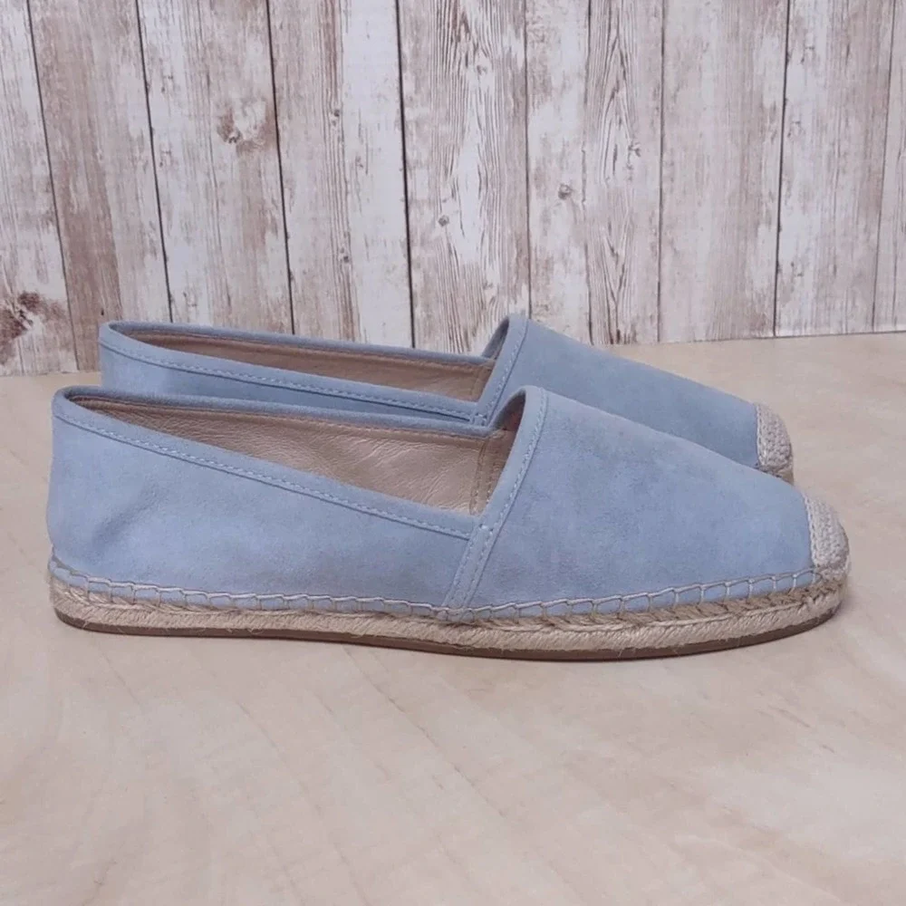 Vince Camuto Chambray Suede Espadrilles Sandals - Picture 2 of 14
